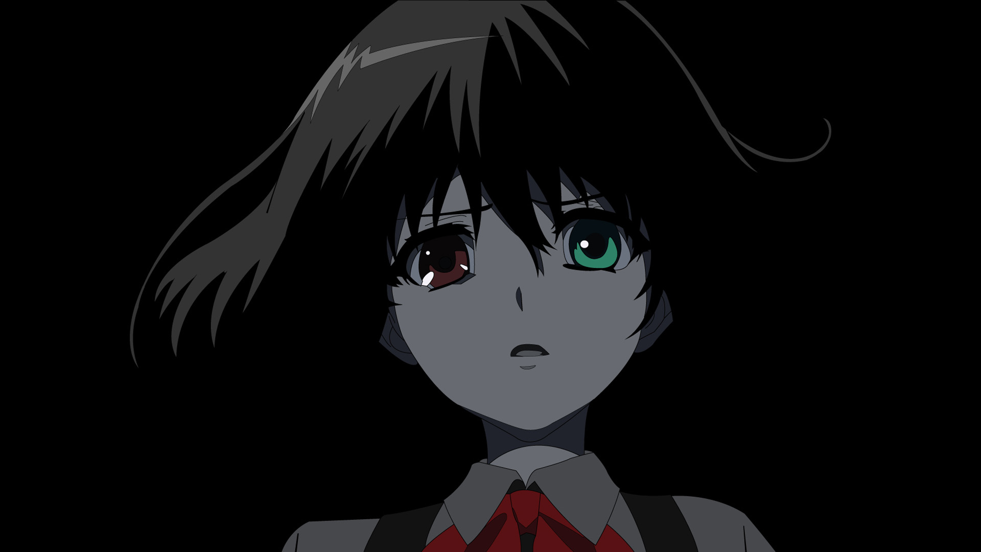 Another Anime Backgrounds Mei Misaki Green Eye 19x1080 Wallpaper Teahub Io
