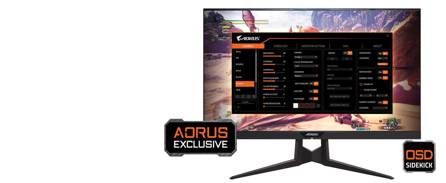 Osd Sidekick - Aorus Ad27qd Best Settings - HD Wallpaper 