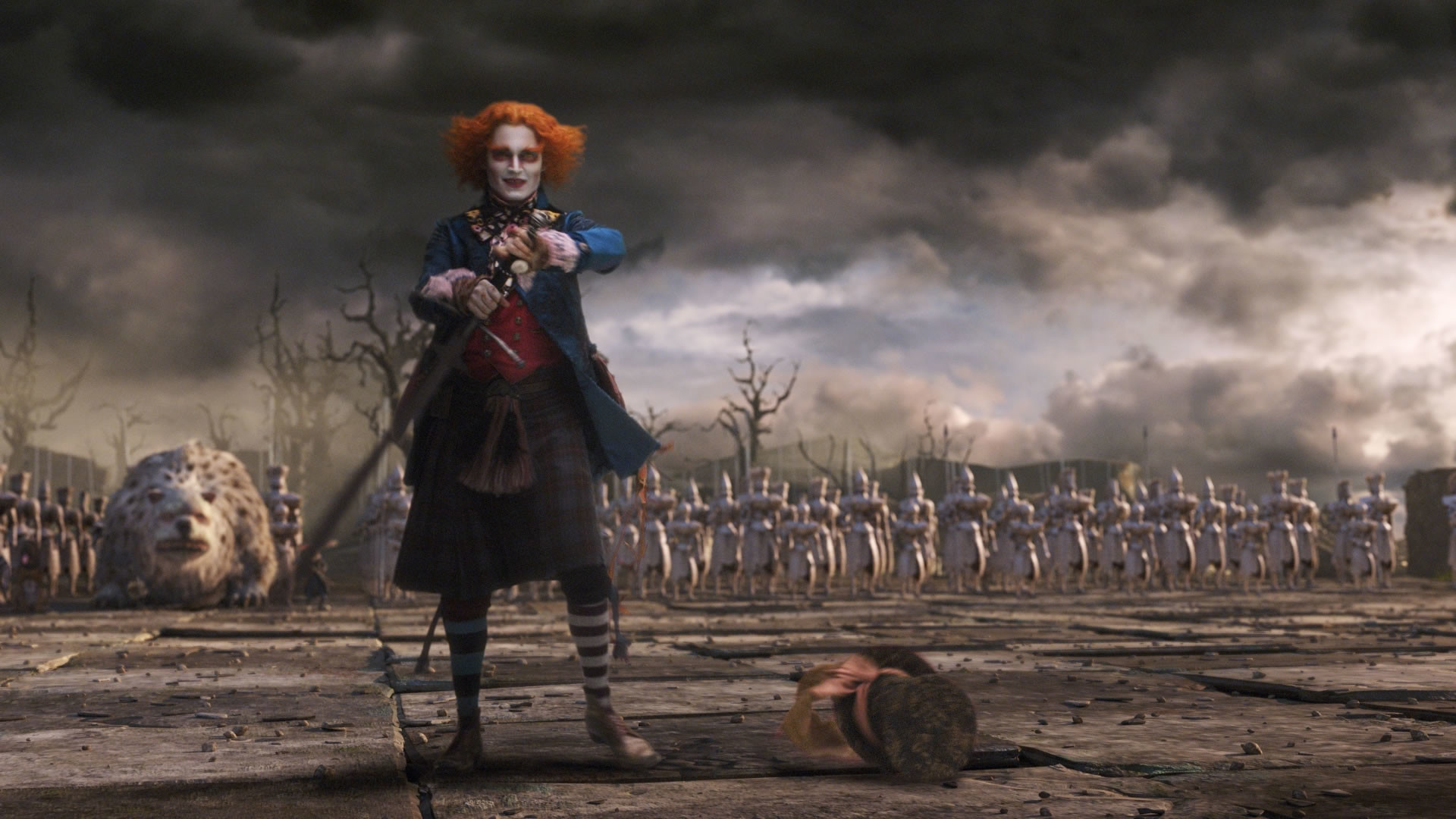Download Tim Burton Alice In Wonderland Mad Hatter - Alice In Wonderland Tim Burton - HD Wallpaper 