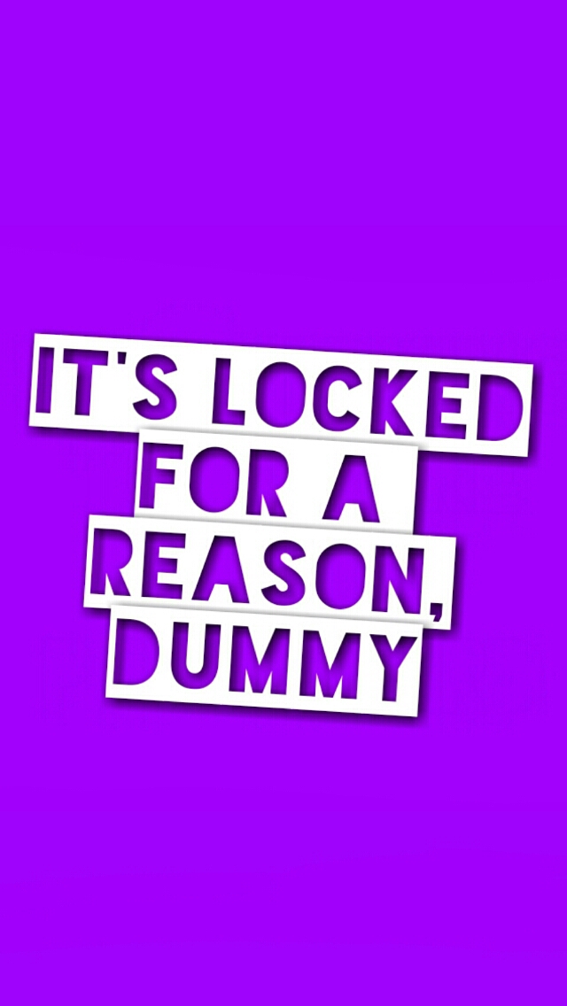 Its Locked Dummy - HD Wallpaper 