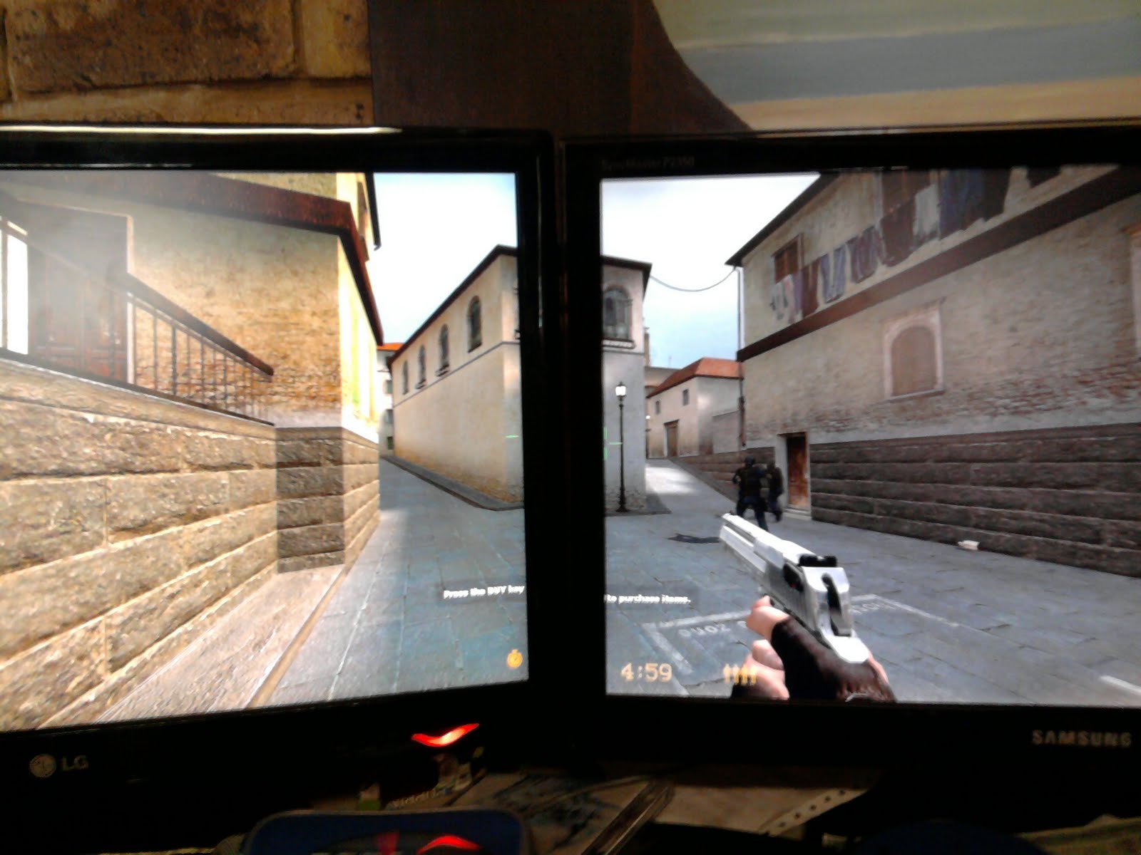 Dual Monitor Gaming - HD Wallpaper 