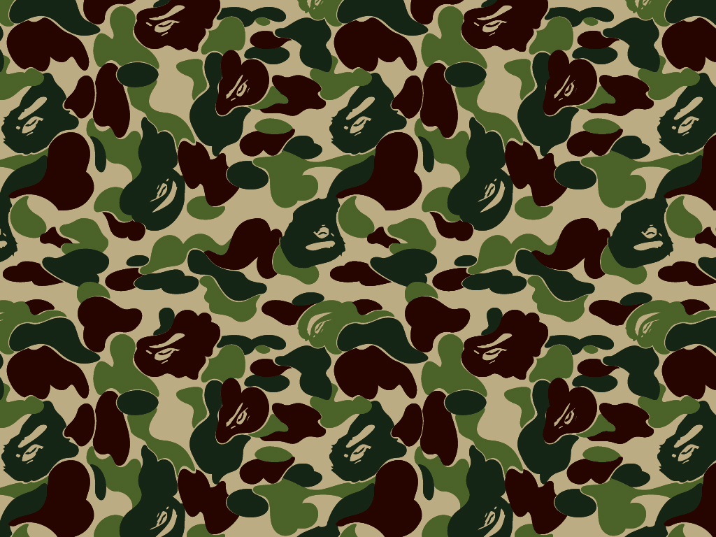 Bathing Ape Wallpaper - Bape Camo Logo - HD Wallpaper 