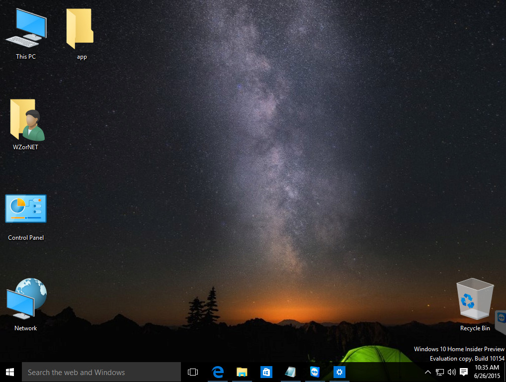 Https - //www - Neowin - Shot 2015 06 26 At 2 - 47 - Windows 10 Wallpapers Tent - HD Wallpaper 