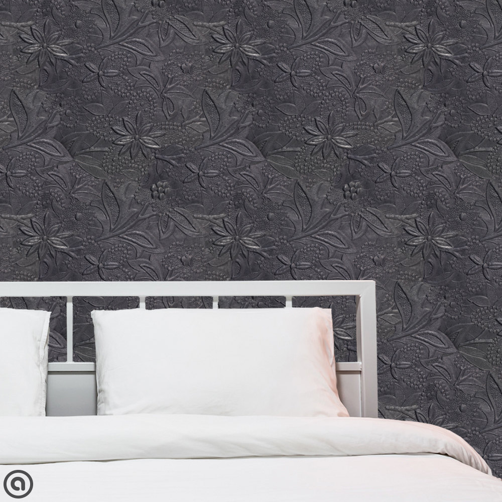 Modern Bedroom Design With Awesome Peel And Stick Wallpaper - Peel And Stick Wallpaper Bridal - HD Wallpaper 