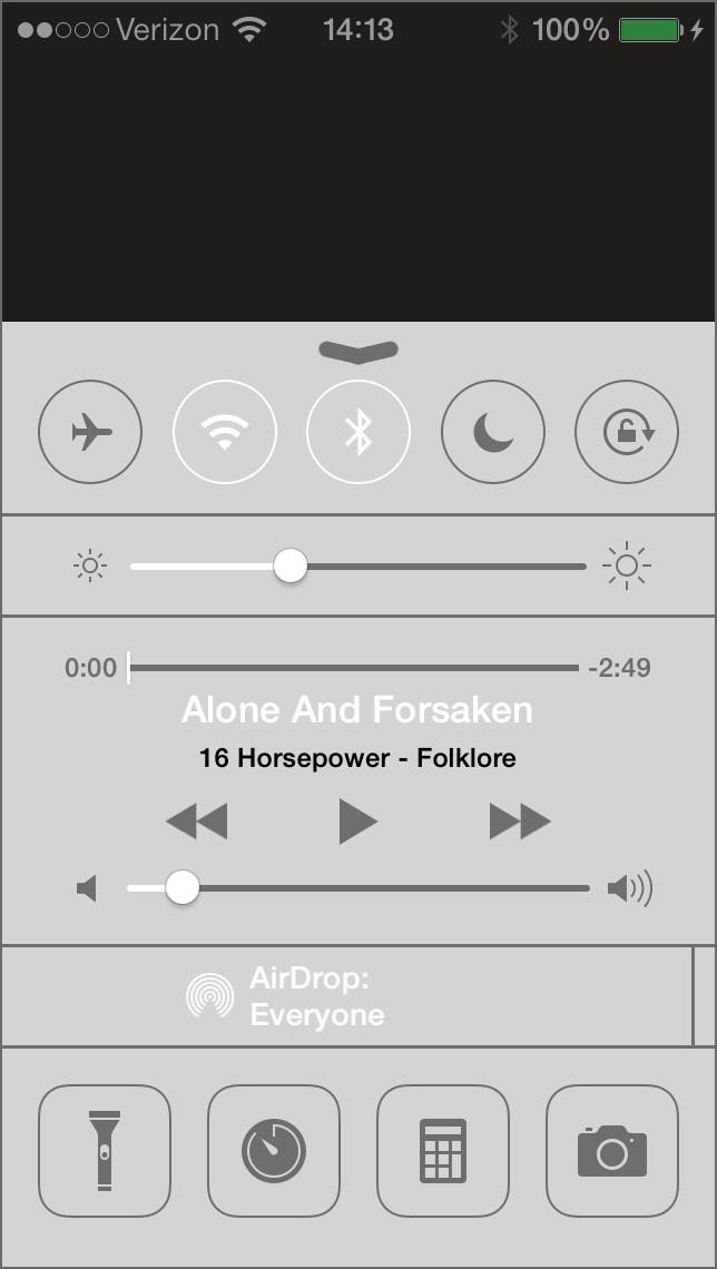 The 15 Most Annoying Things About Ios 7 For Iphone - Quick Access Bar Iphone - HD Wallpaper 