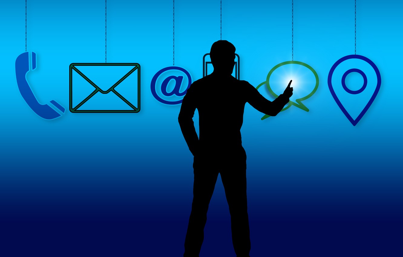 Photo Wallpaper People, Silhouette, Communication, - Ferramentas De Comunicação - HD Wallpaper 