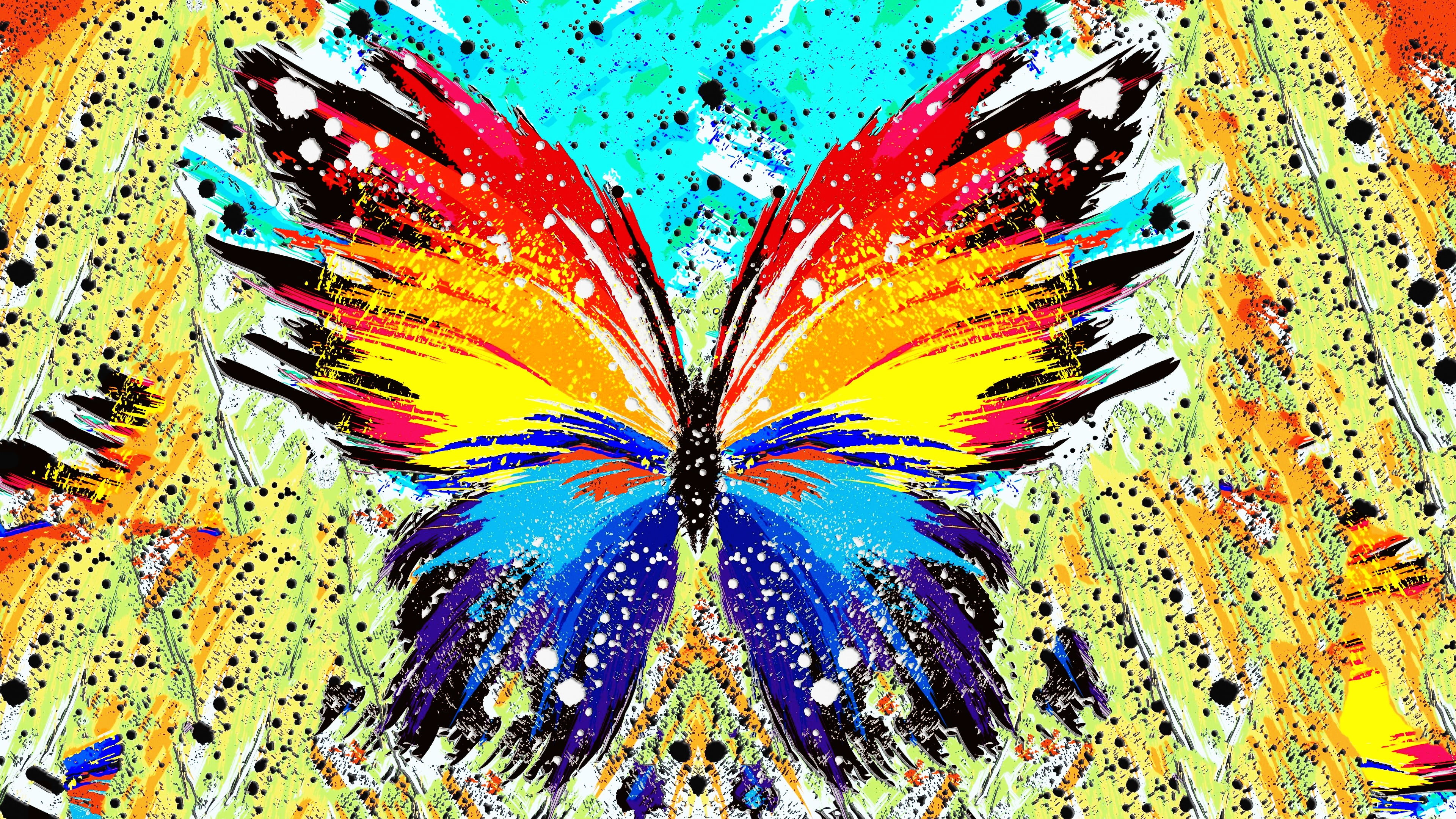 Butterfly Painting - HD Wallpaper 