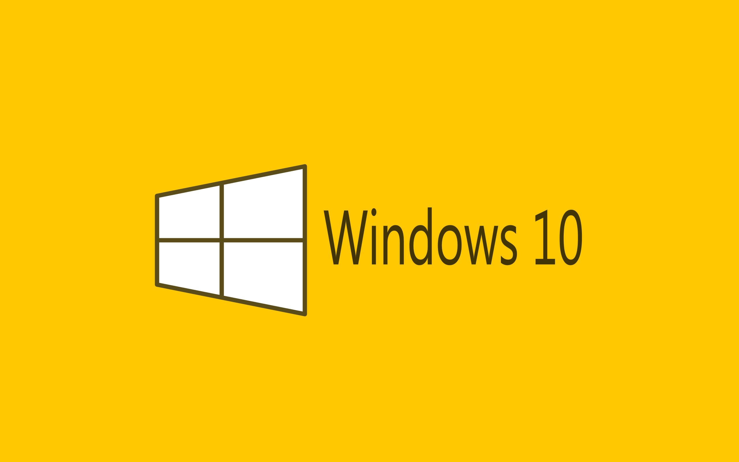 Windows 10 Yellow - HD Wallpaper 