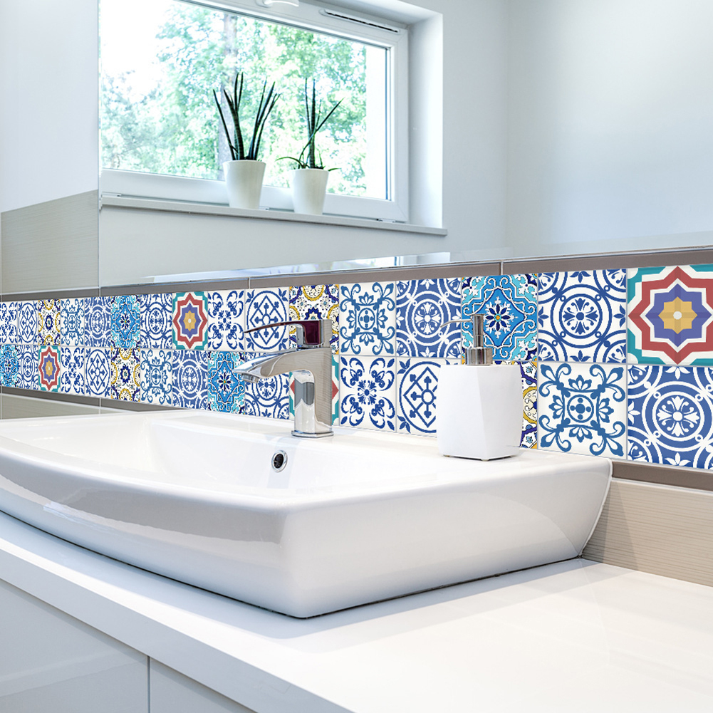 Vinyl Tiles For Bathroom Walls - HD Wallpaper 