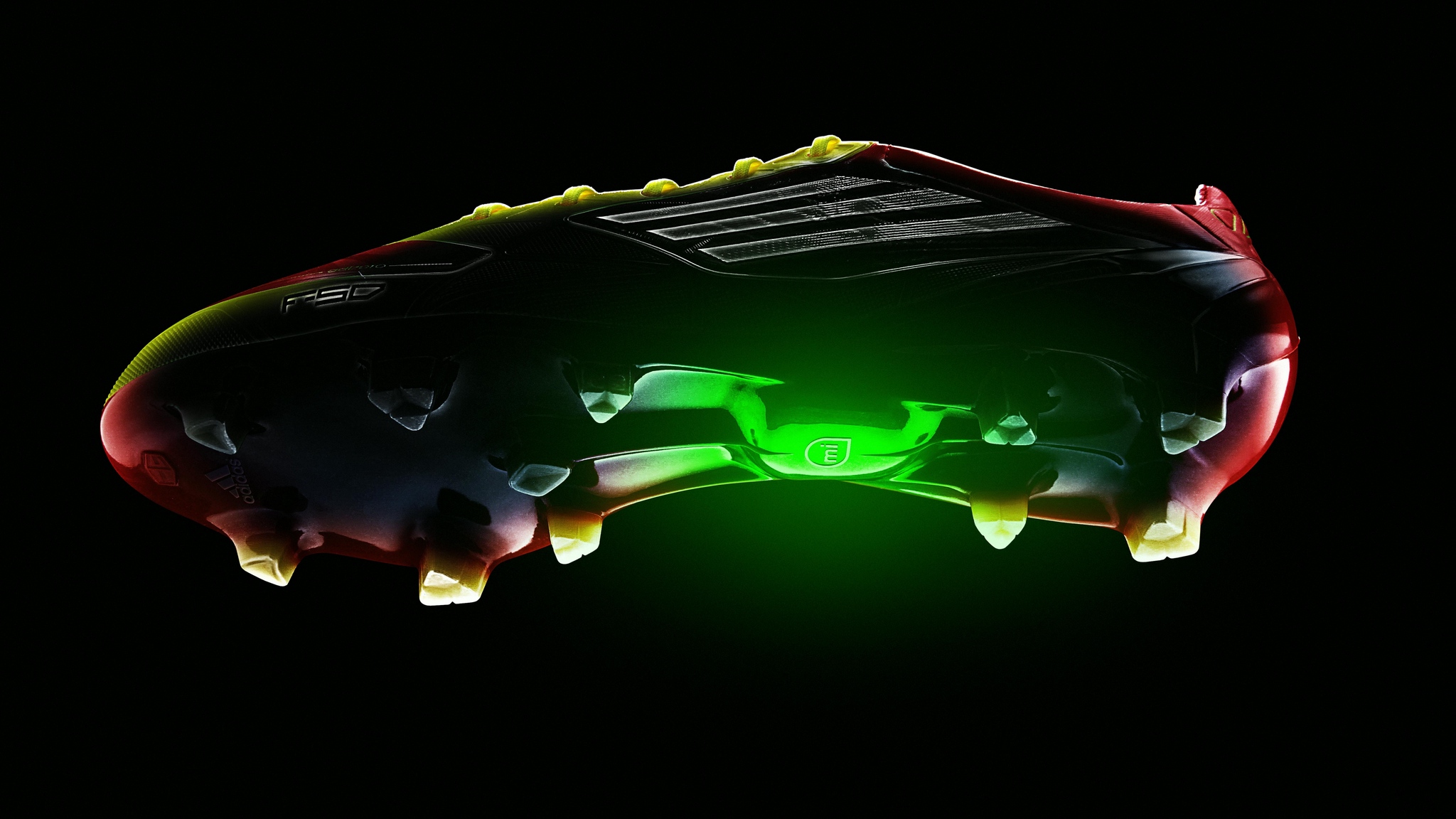 Wallpaper Shoes, Sports, Black Background, Football - Adidas F50 Adizero Micoach - HD Wallpaper 