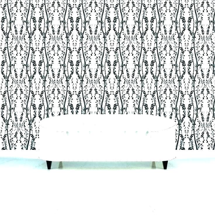 Black Temporary Wallpaper S Black And White Floral - Studio Couch - HD Wallpaper 