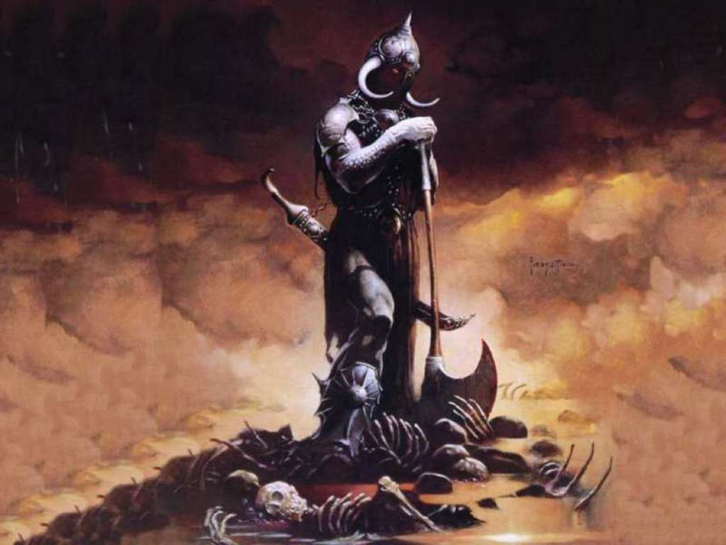 Death Dealer Wallpaper - Frank Frazetta Death Dealer - HD Wallpaper 