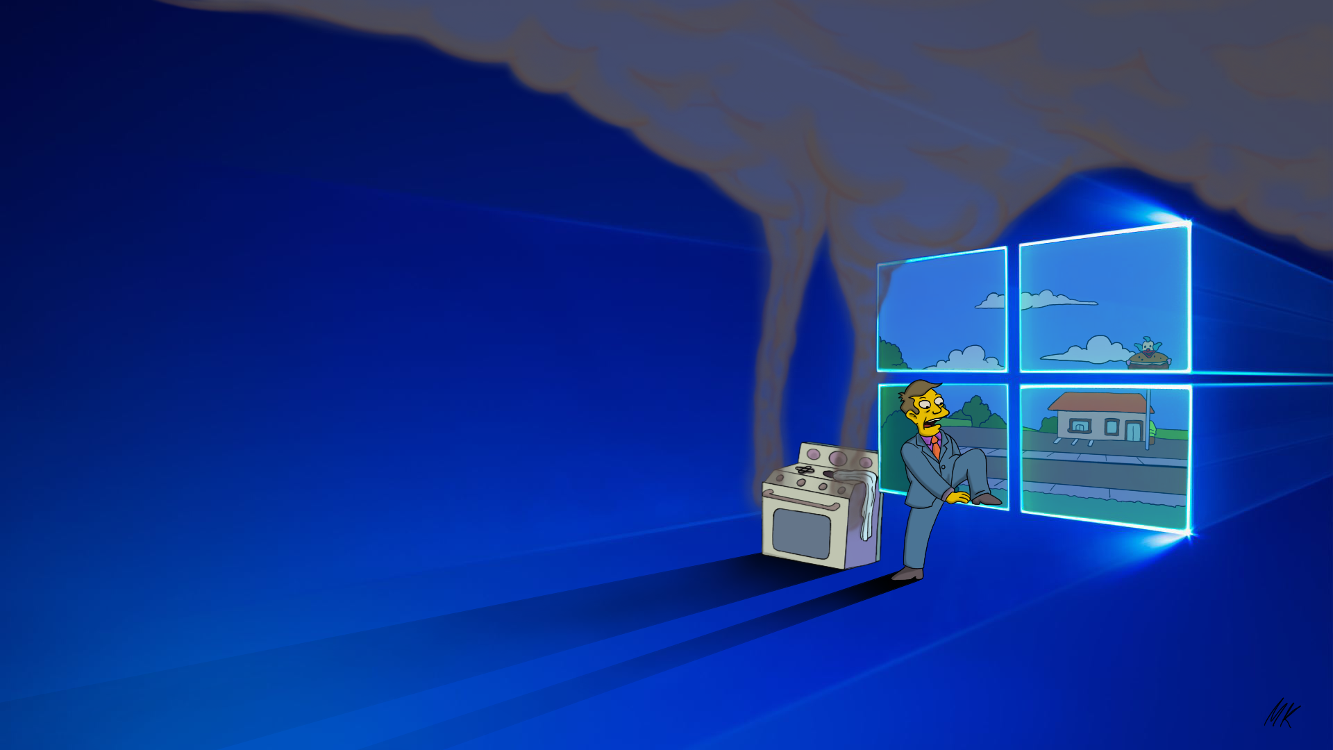 Windows 10 Los Simpson - HD Wallpaper 