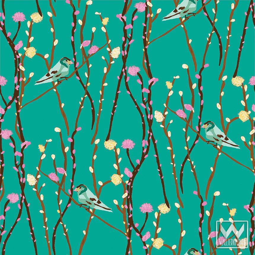 Vintage Pattern Wallpaper Butterfly - HD Wallpaper 