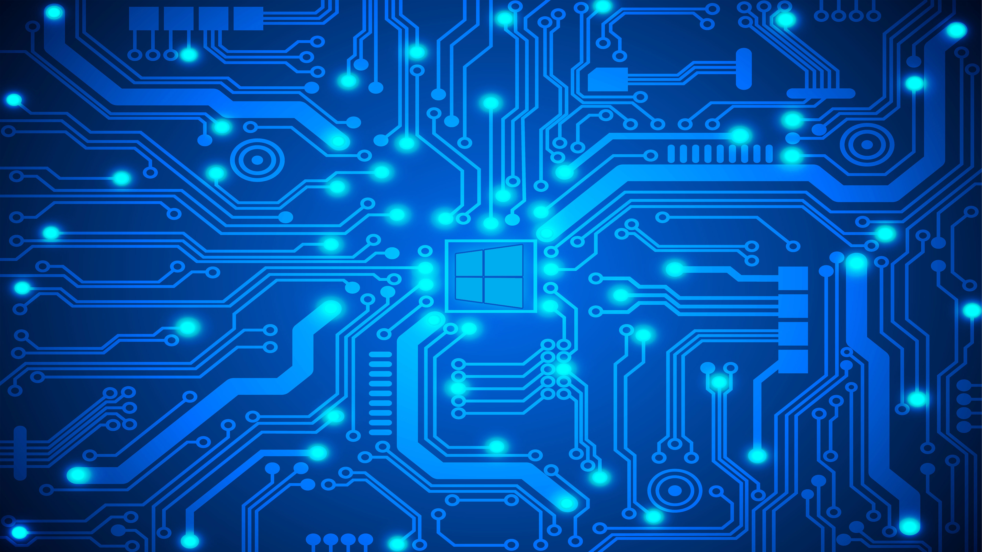 Uhd Windows 10 Wallpaper W10 Logo Circuit Windows 10 - Electrical Background - HD Wallpaper 