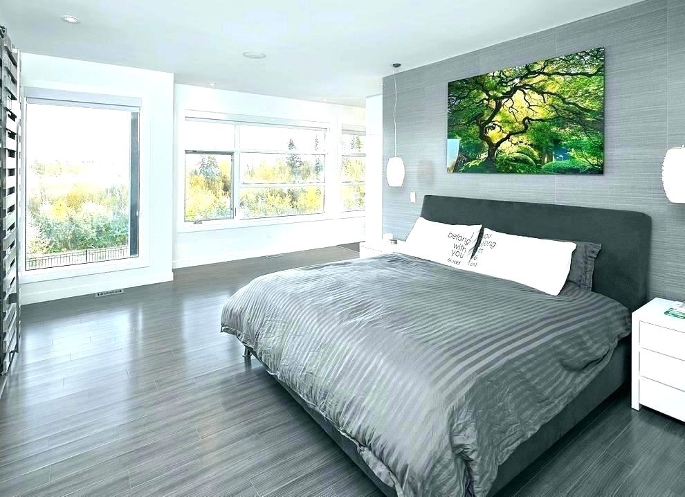 Bedroom With Gray Floor - HD Wallpaper 
