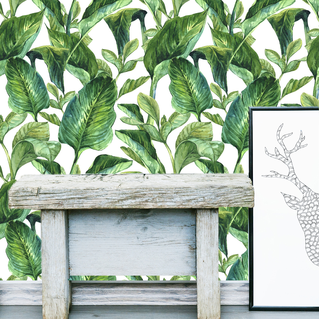 Leaf Theme Baby Room - HD Wallpaper 