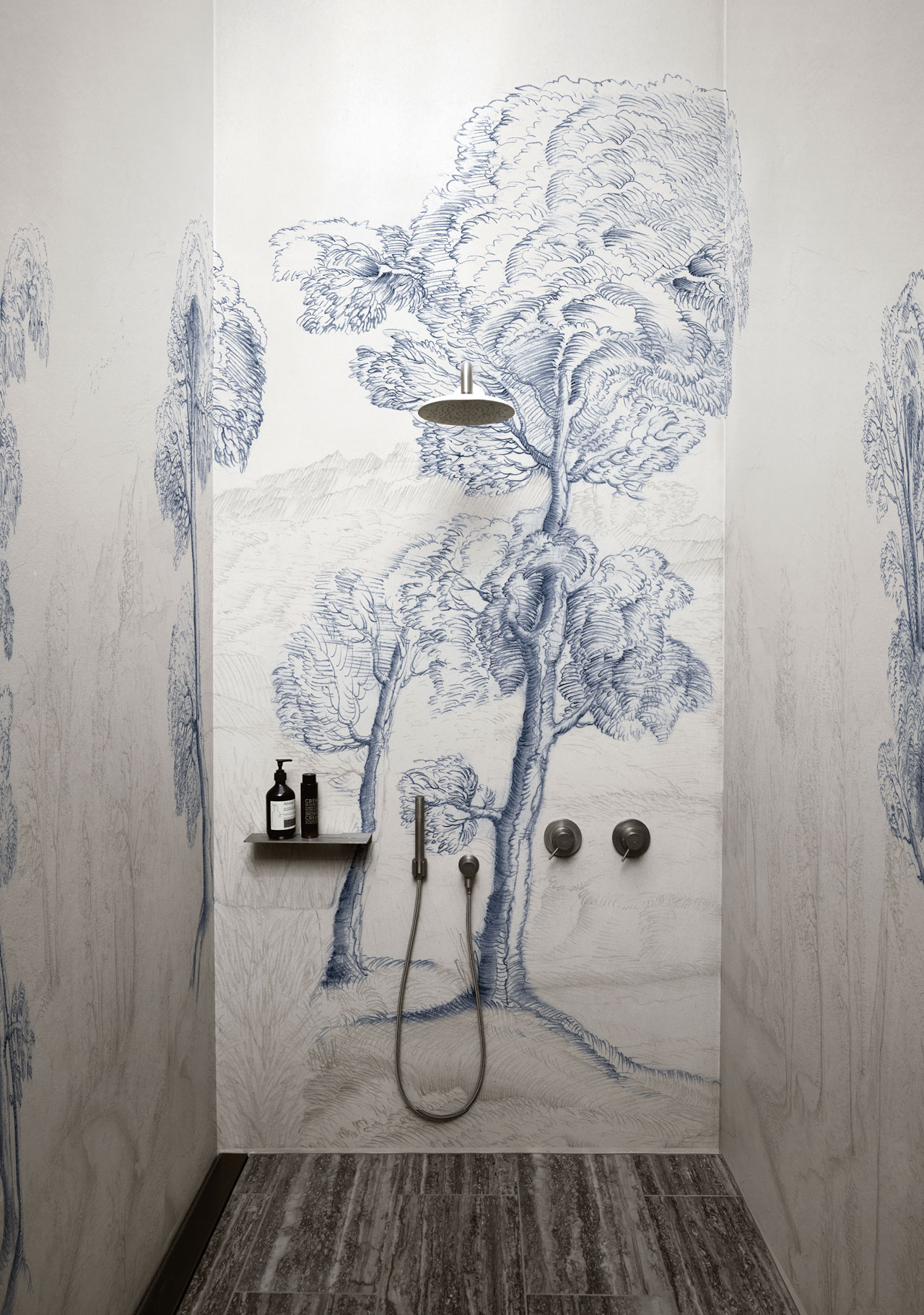 Inner Forest Wallpaper designed By Gunilla Zamboni - Wall And Deco Wet System - HD Wallpaper 