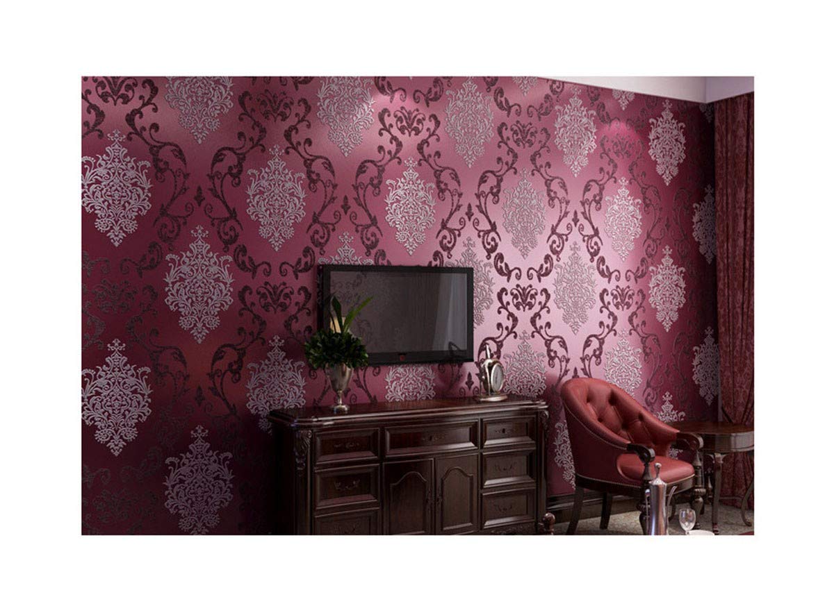 3d Wallpaper Purple For Hall - HD Wallpaper 