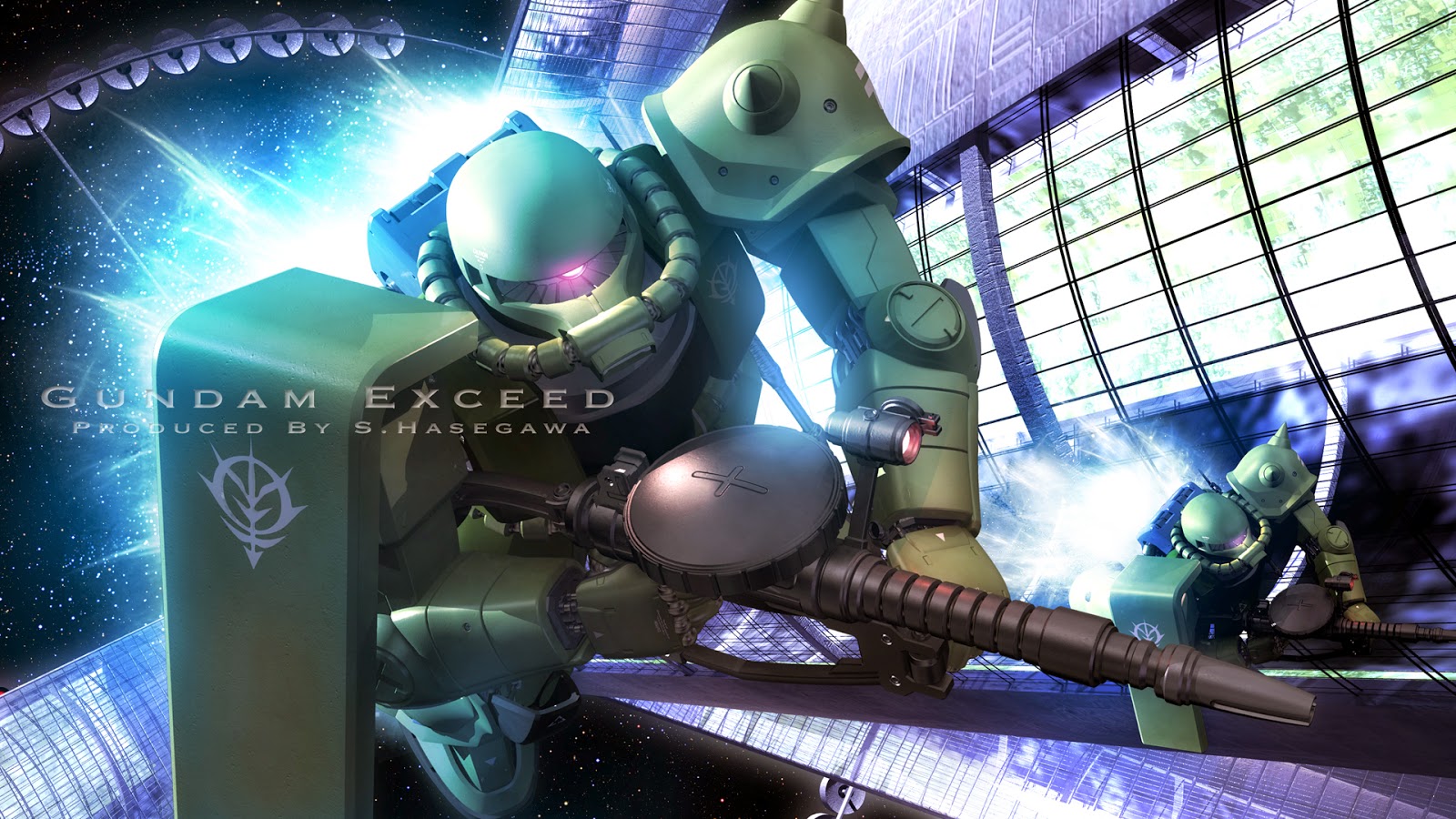 Zaku Ii Gundam Exceed - HD Wallpaper 
