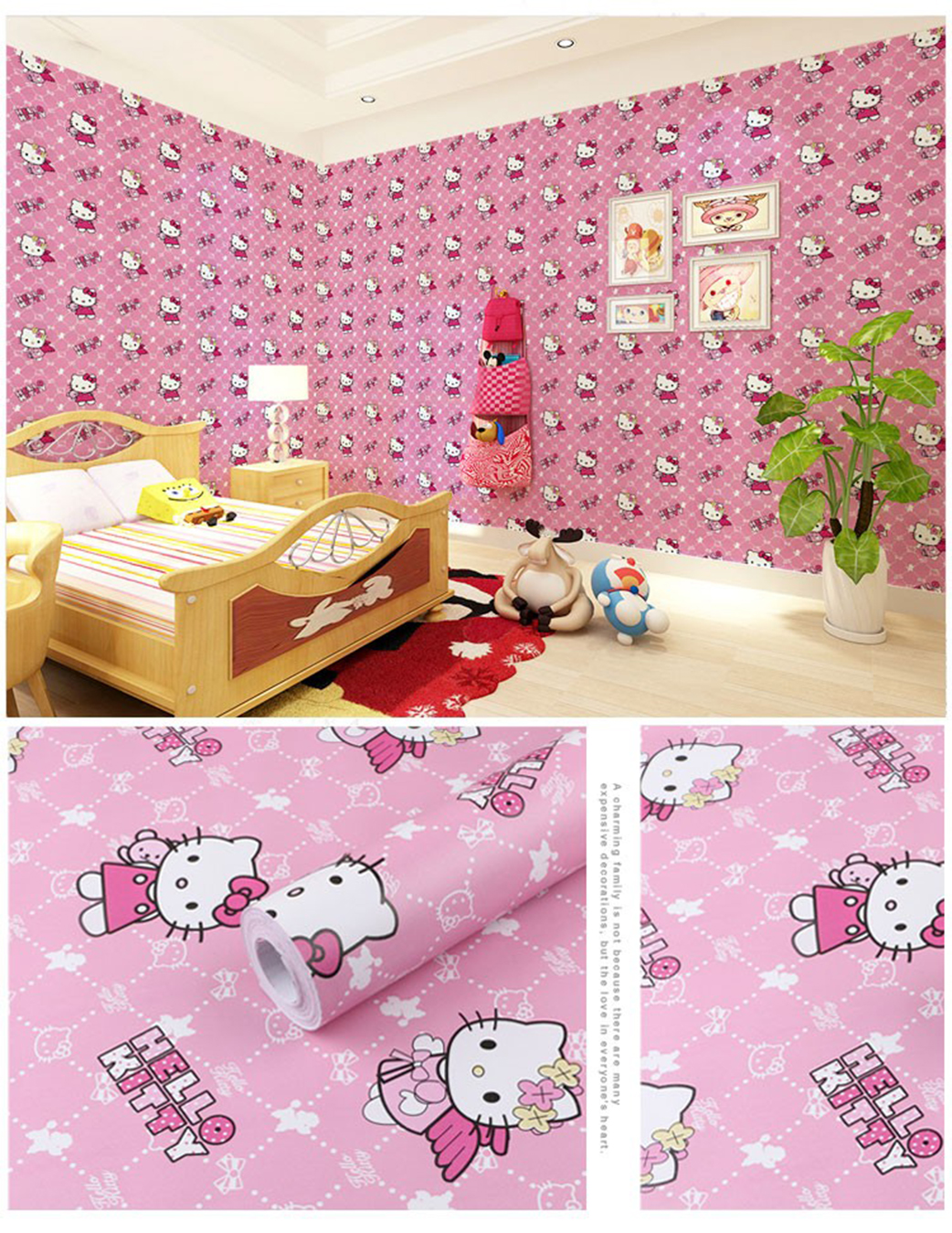 Wall Sticker Hello Kitty - HD Wallpaper 