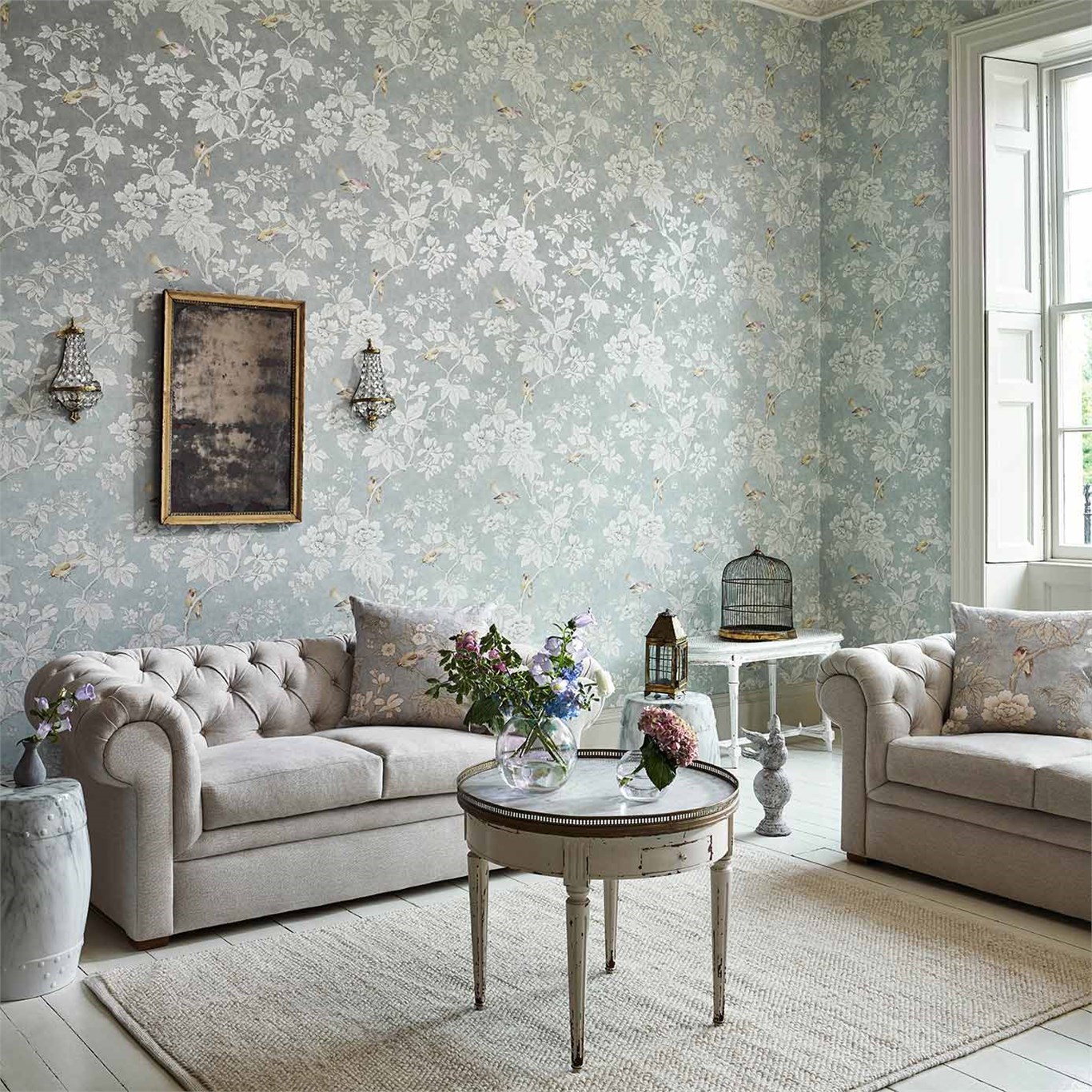 Chiswick Grove, A Wallpaper By Sanderson, Part Of The - Sanderson Wallpaper Chiswick Grove - HD Wallpaper 
