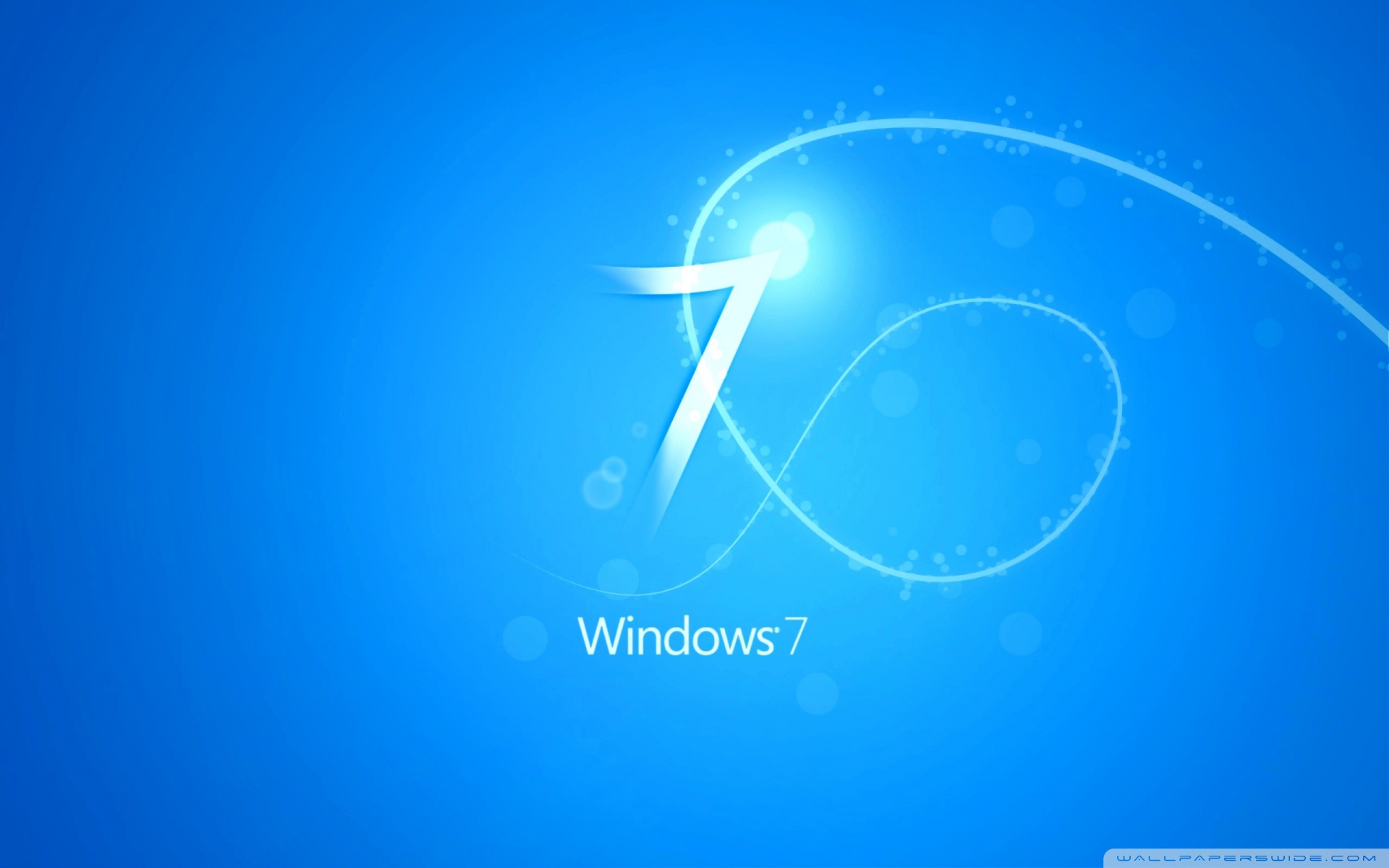 Windows 7 Wallpaper Blue - HD Wallpaper 