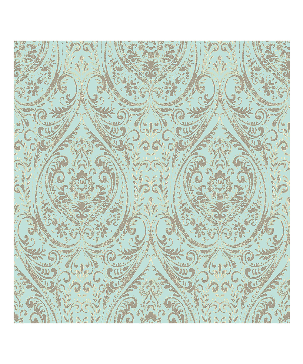 Nomad Damask Peel & Stick Vinyl - HD Wallpaper 