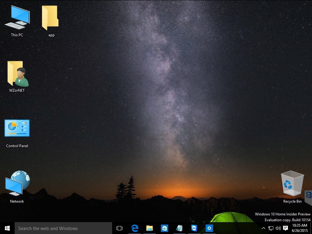 Windows 10 Wallpapers Tent - HD Wallpaper 