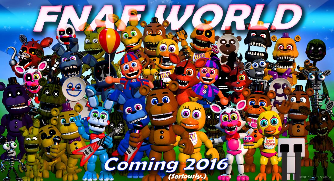 Fnaf World - HD Wallpaper 