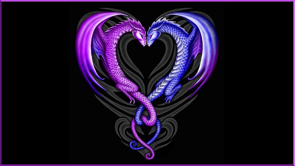 Purple Dragon Background - HD Wallpaper 