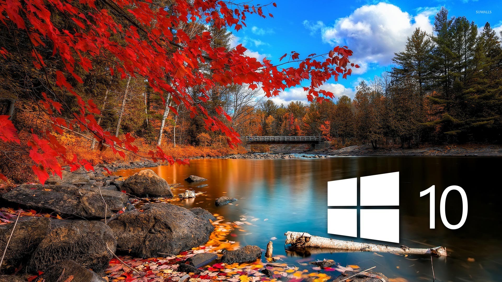 Windows 10 Over The Lake Simple Logo Wallpaper Jpg - Fall Wallpaper For  Windows 10 - 1920x1080 Wallpaper 