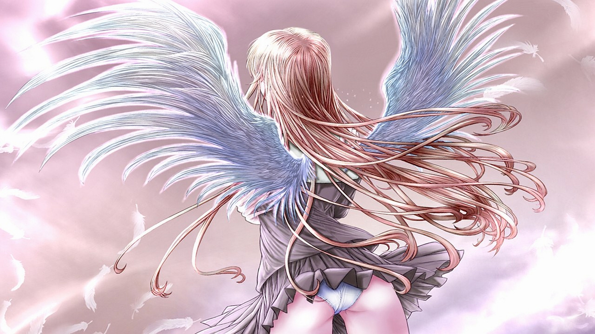 Anime Angel Girl Hd - HD Wallpaper 