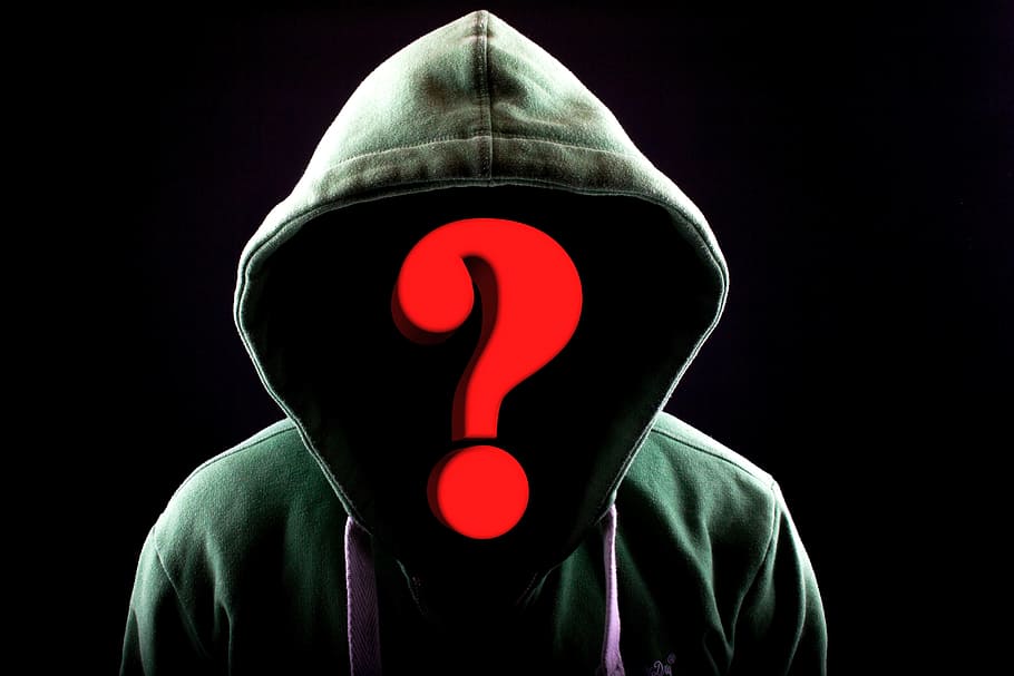 Person Wearing Green Pullover Hoodie, Question Mark, - Stranger Danger - HD Wallpaper 