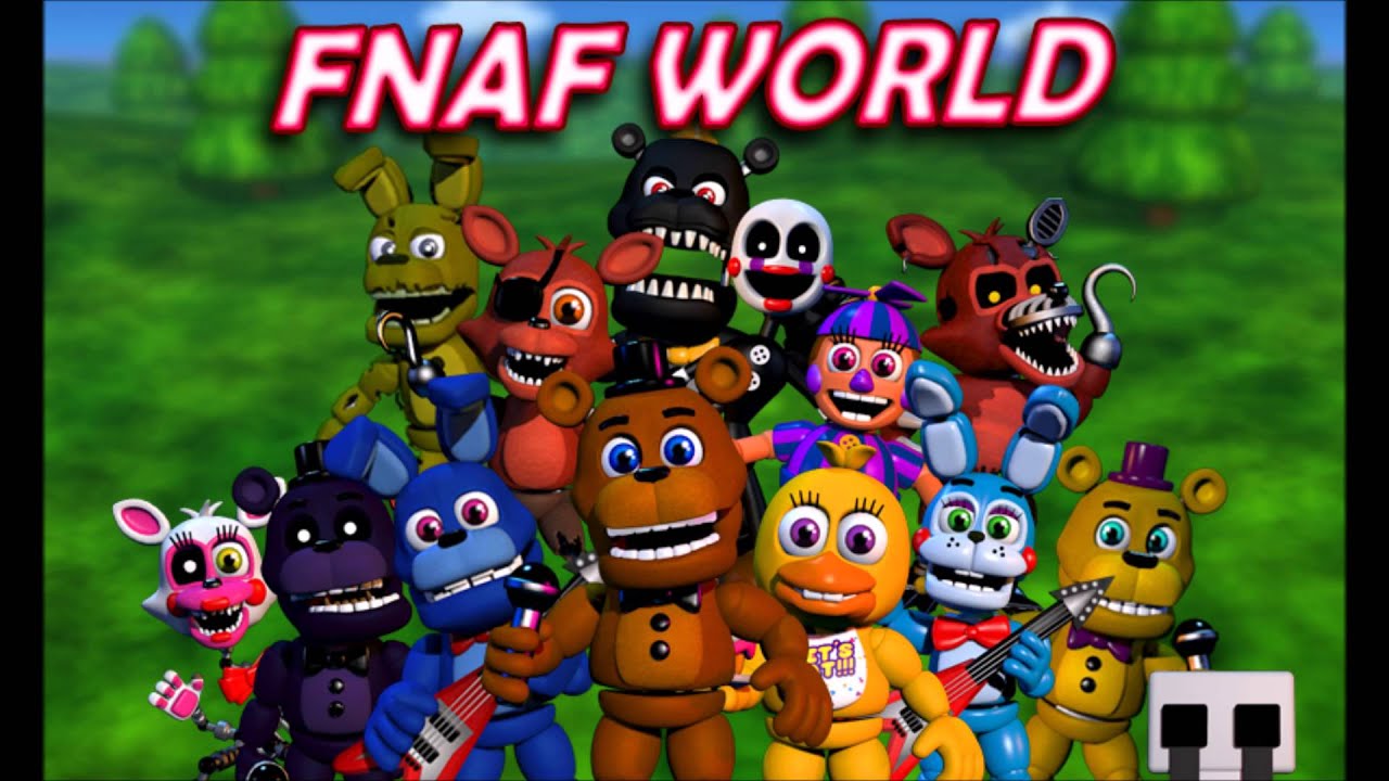 Fnaf World Start Button - HD Wallpaper 