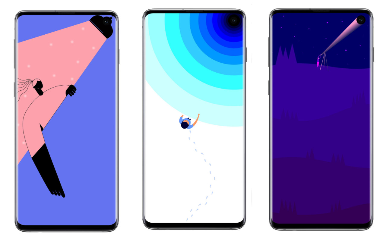 Galaxy S10 Wallpaper Hole Punch - HD Wallpaper 