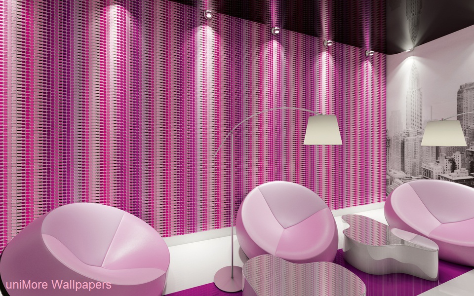 Wallpaper Dealer Kaushambi - Růžová Tapeta V Pokoji - HD Wallpaper 