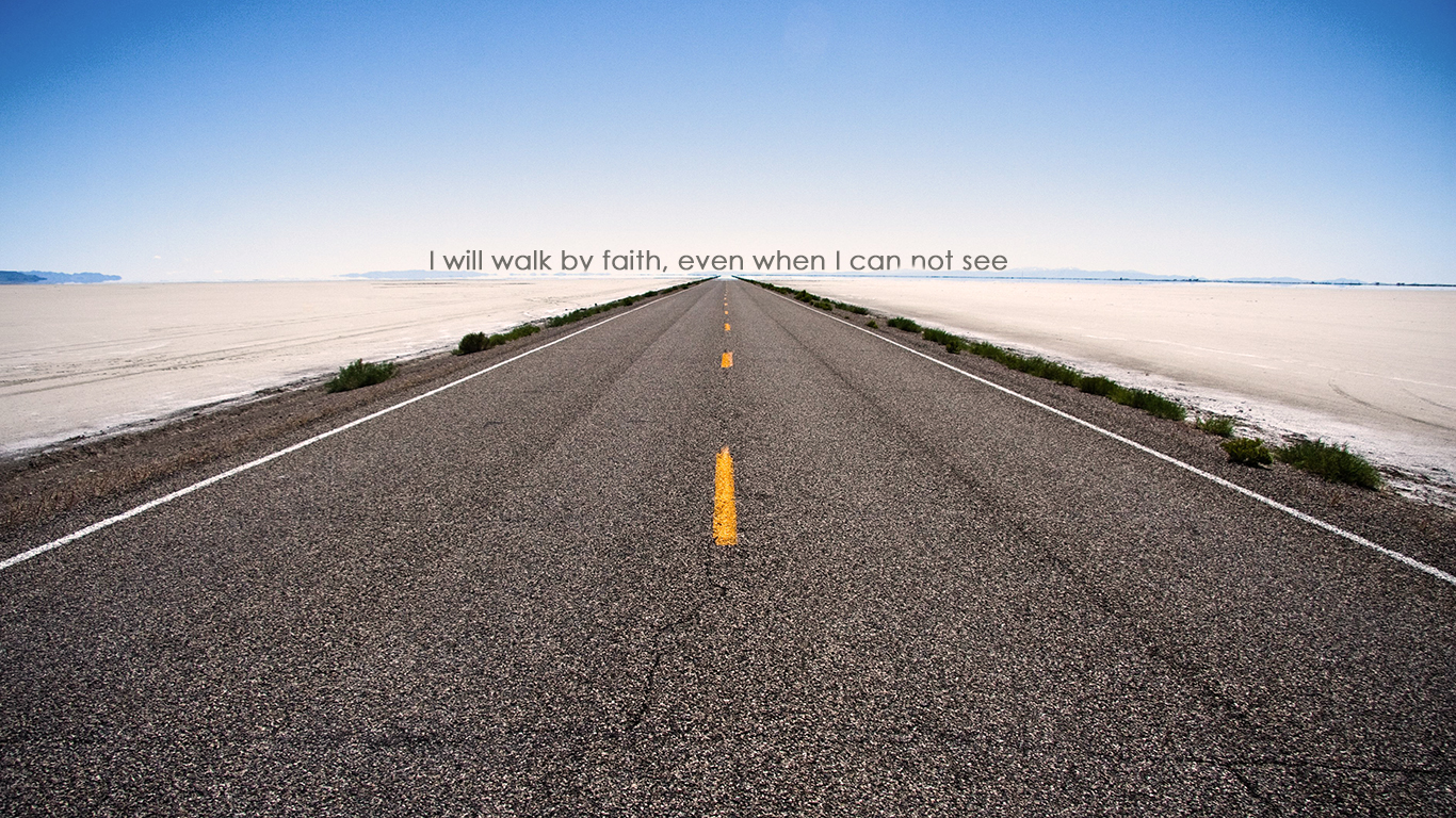Walk By Faith Background - HD Wallpaper 