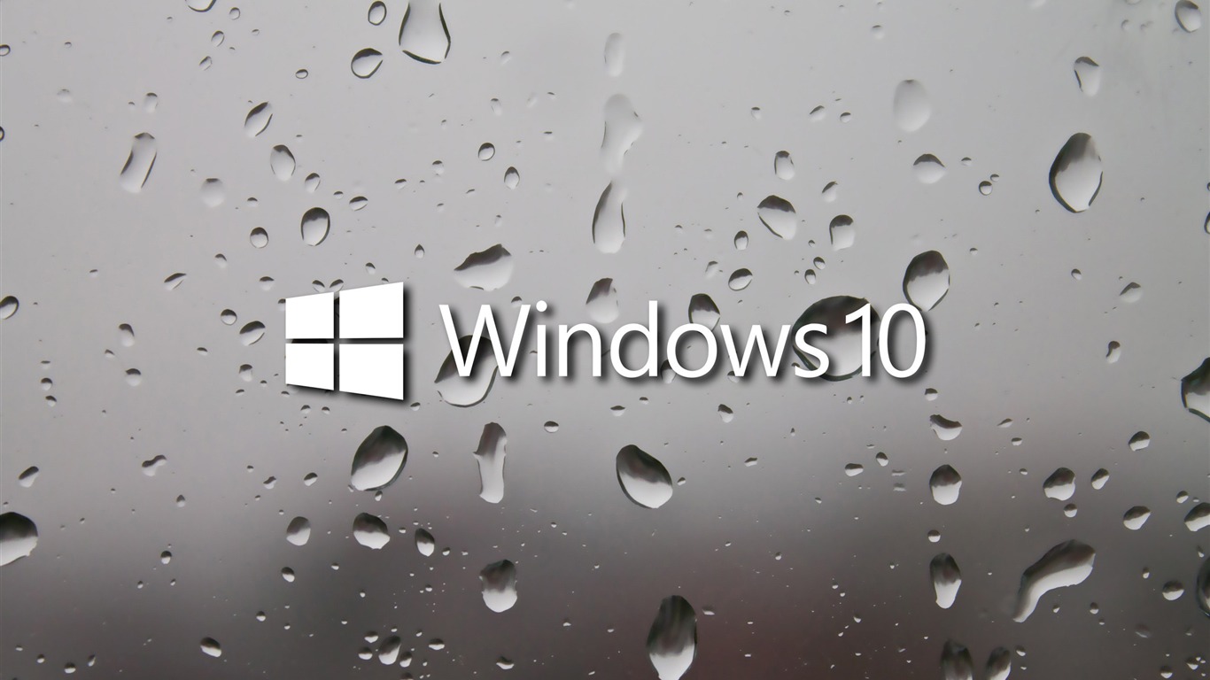 Windows 10 Hd Theme Desktop Wallpaper - Rain On Window Background - HD Wallpaper 