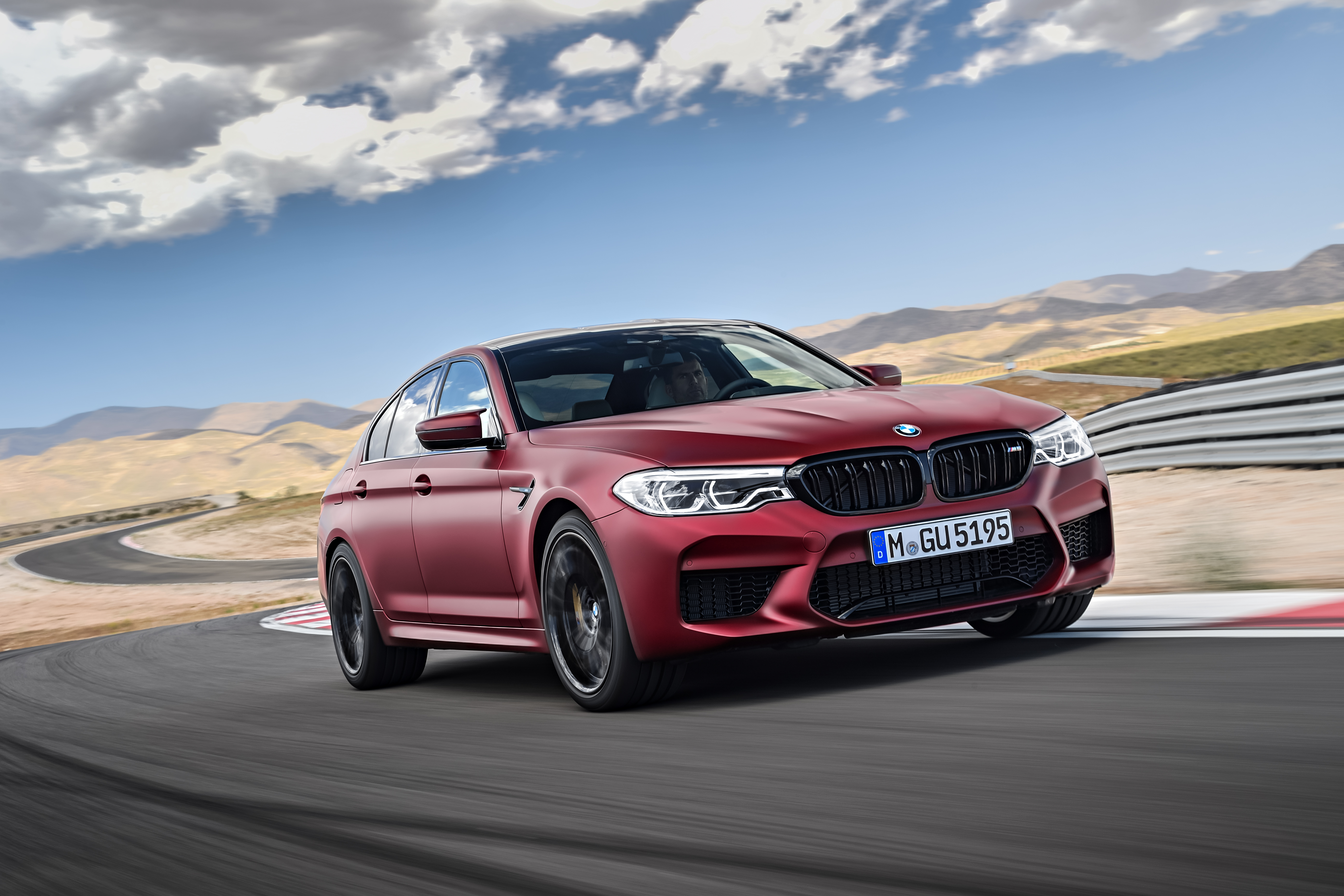 Bmw M5 2018 Frozen Red - HD Wallpaper 
