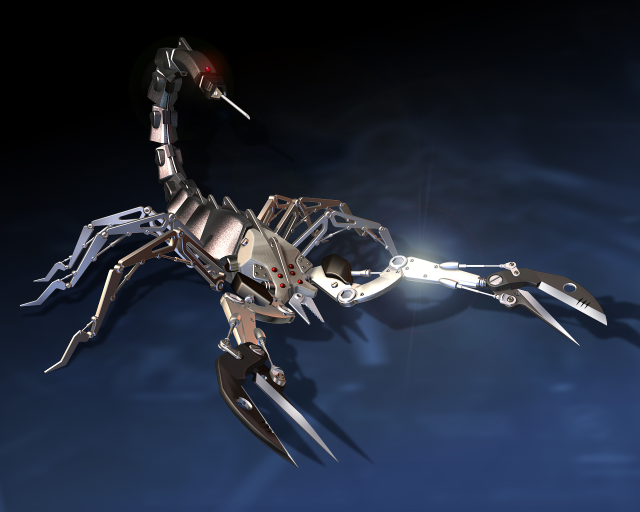 Metal Scorpion Win 7 3d Desktop Wallpaper - Scorpion Metal - HD Wallpaper 