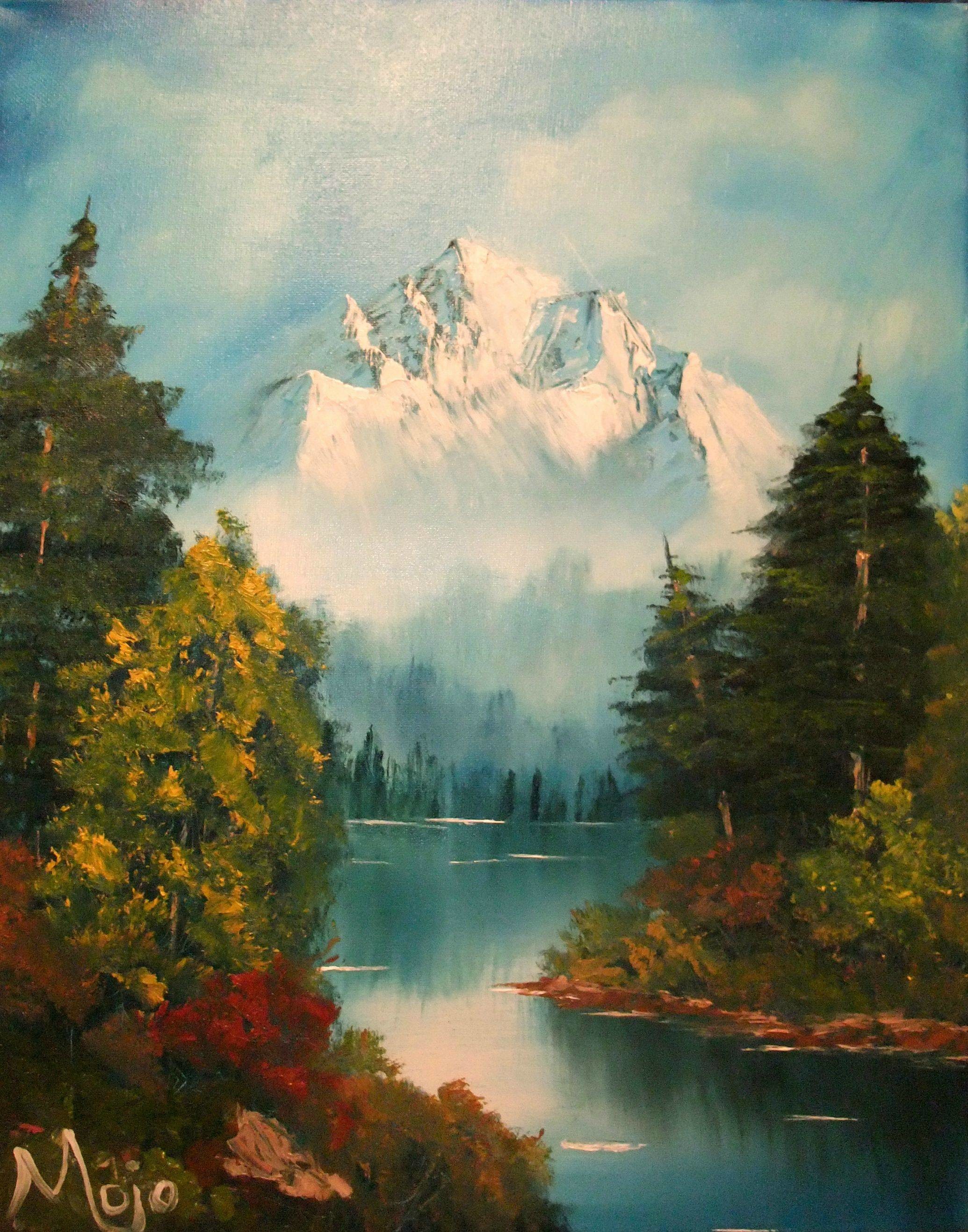 2070x2636, Got A Bob Ross Dvd, Honestly Did Not Expect - Bob Ross Painting Iphone - HD Wallpaper 