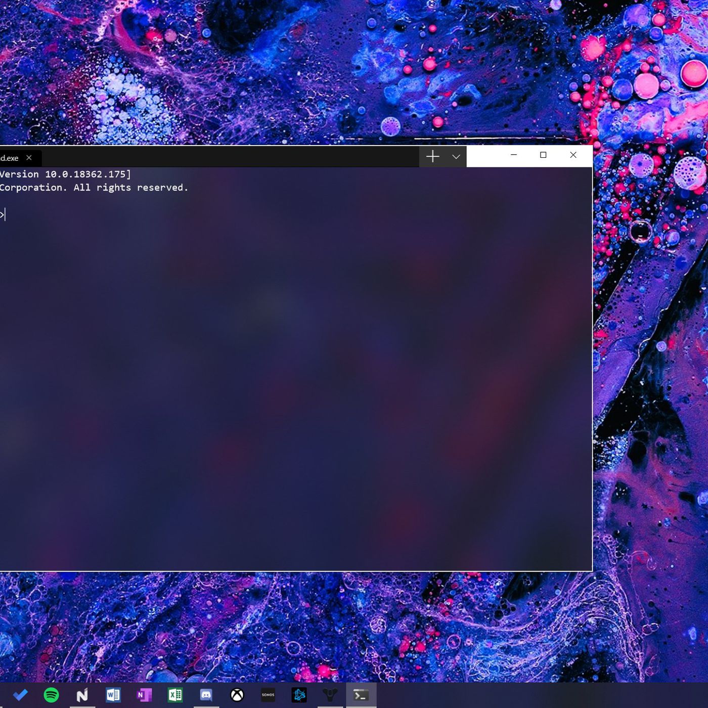 Windows terminal background image