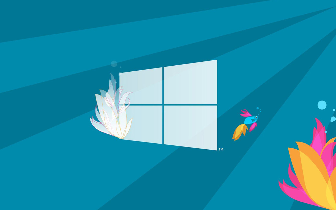 Minimalistic Windows 10 Logo - HD Wallpaper 