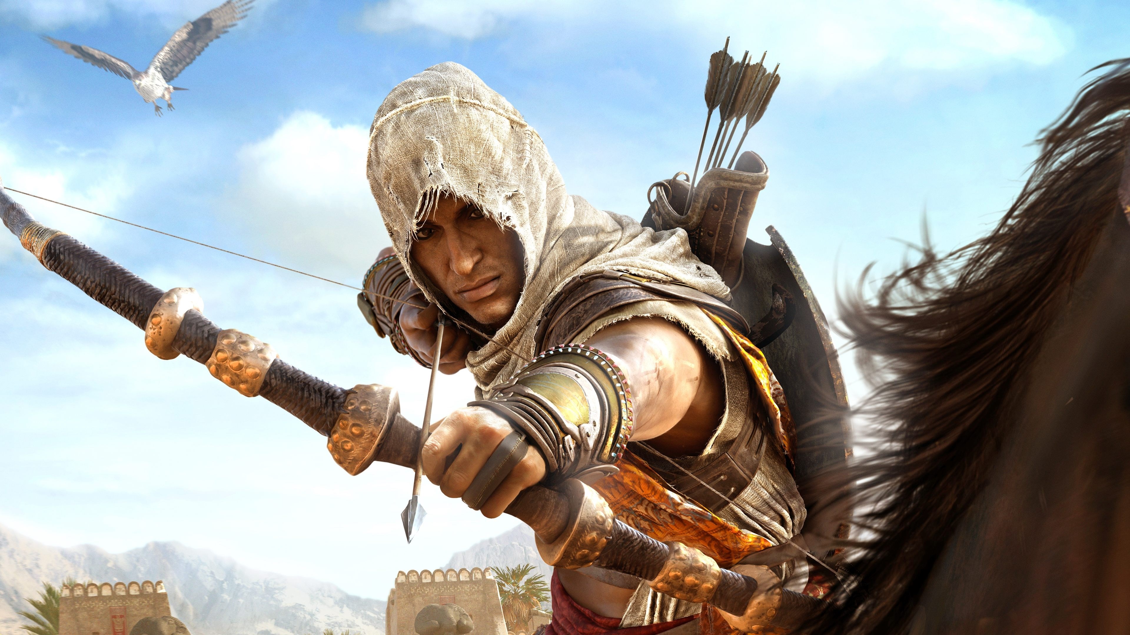 Assassin's Creed Origins Bayek - 3840x2160 Wallpaper 