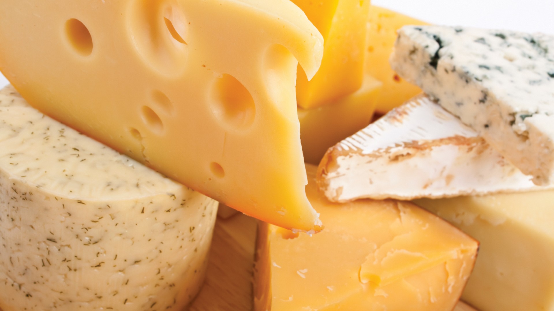 Pieces Of Cheese Of Different Kinds - Types Of Cheese - HD Wallpaper 