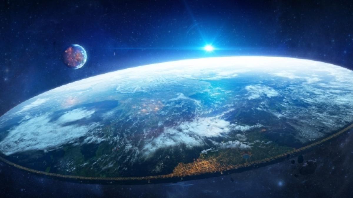 Flat Earth - Real Photo Of Flat Earth - HD Wallpaper 