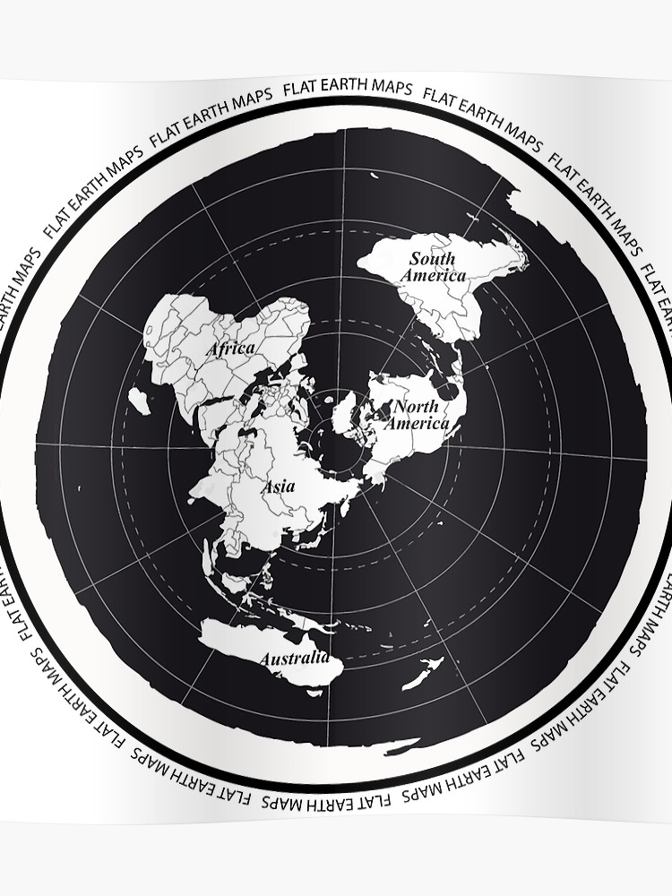 Flat Earth Maps - HD Wallpaper 