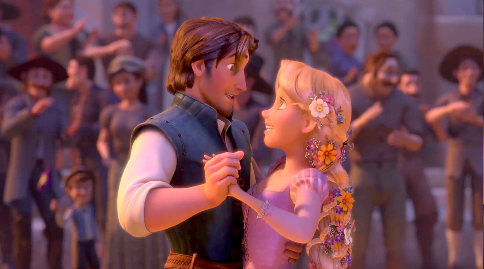 Rapunzel-03 - Rapunzel And Prince Tangled - HD Wallpaper 