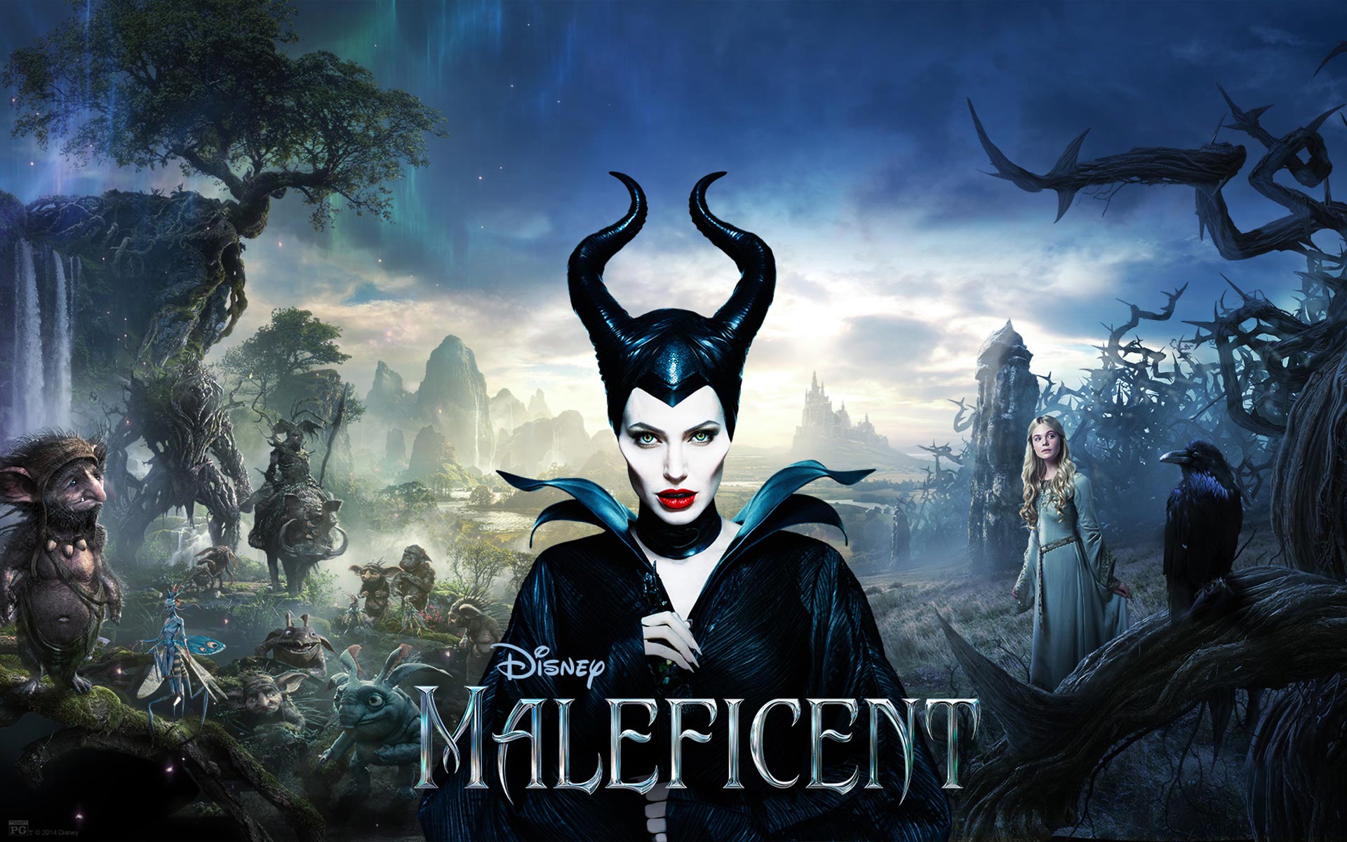 Maleficent Background - HD Wallpaper 